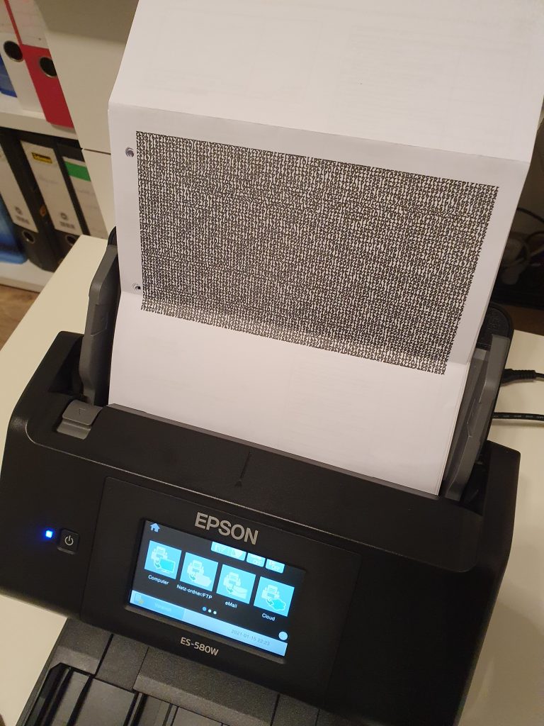 Epson ES-580W Dokumente scannen