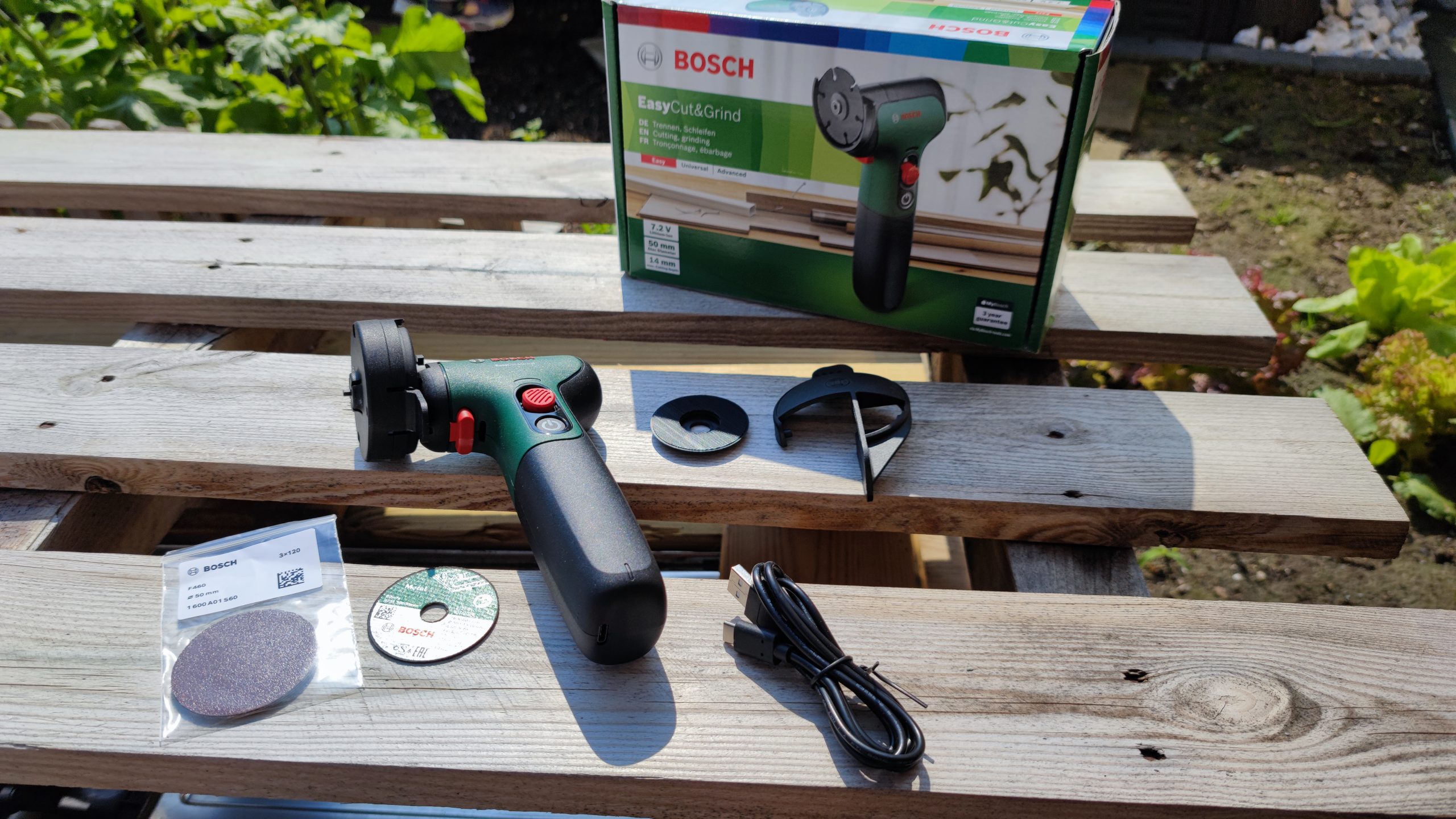Bosch EasyCut And Grind 7.2V Disc Grinder Green