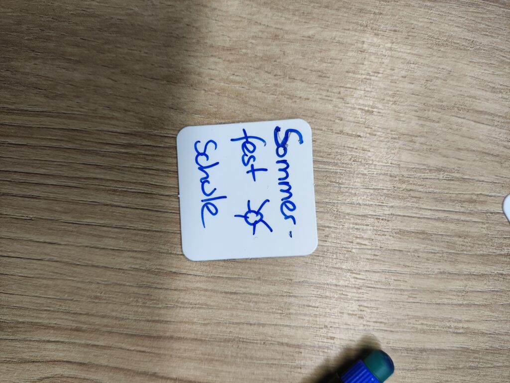 Beschriften Routinchen Familienkalender