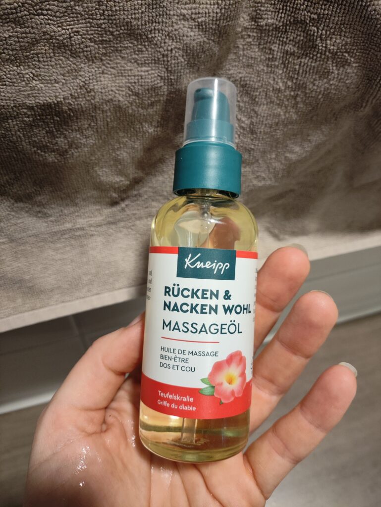 Rücken Nacken wohl Massageöl Kneipp natürlich