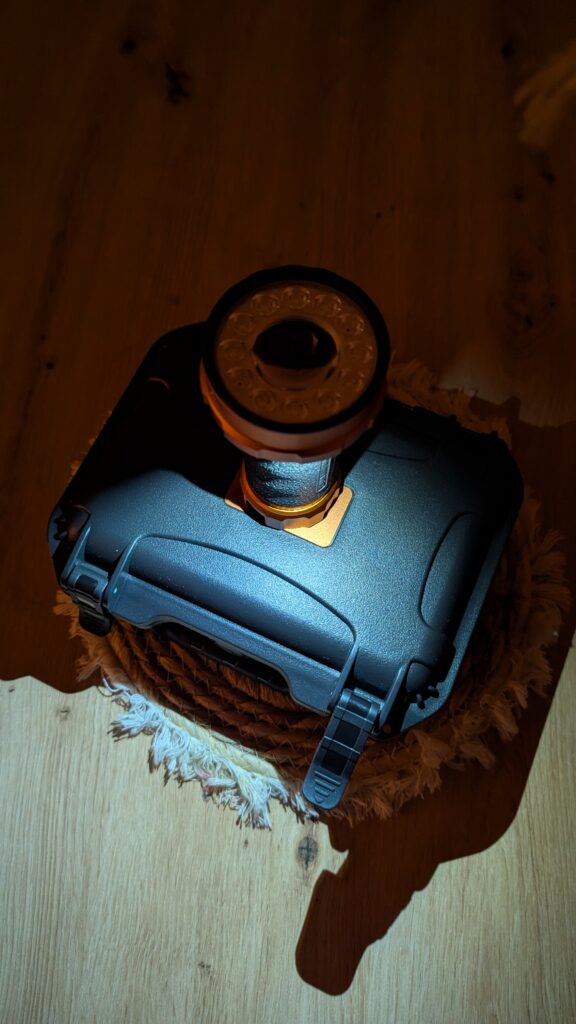 Seitenlicht aufgestellt