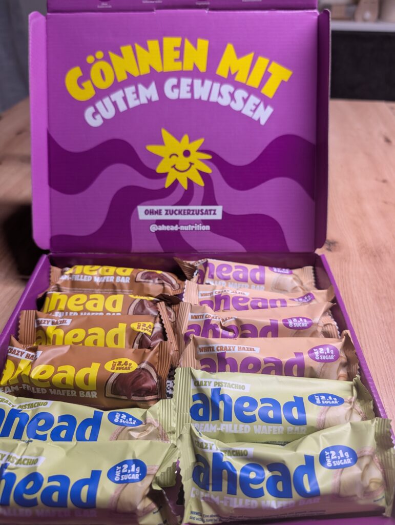 cream filled Packung ahead