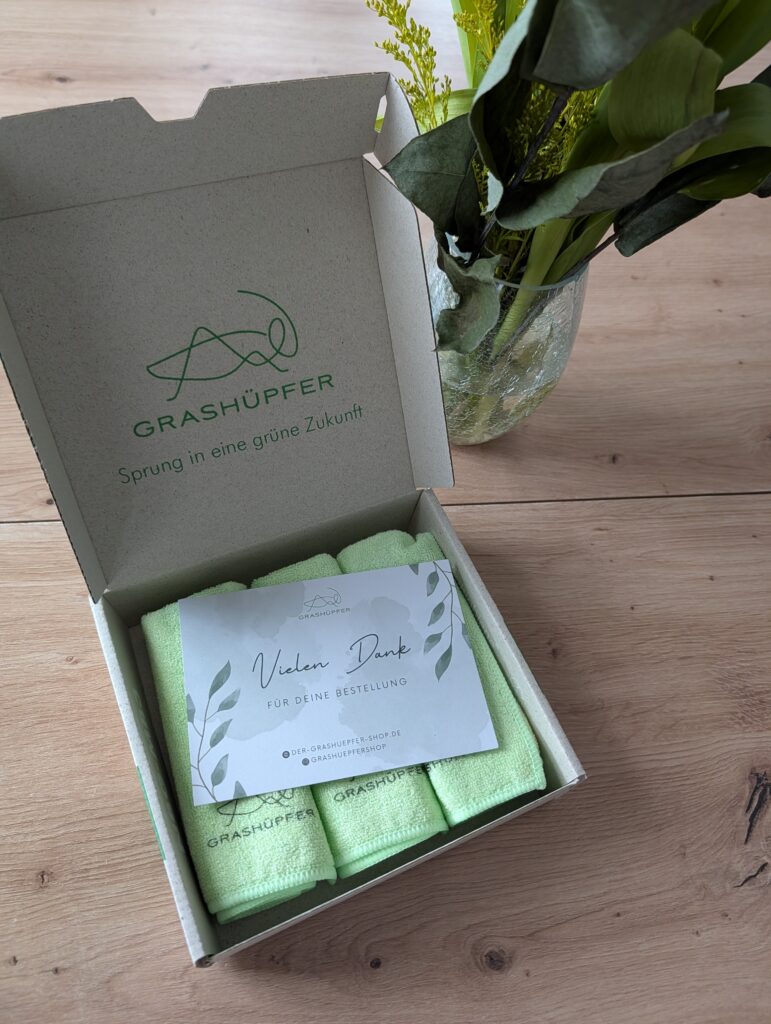 Reinigungstücher ökologisch Grashüpfer