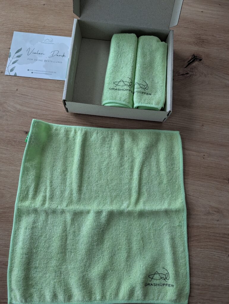 Reinigungstuch Bambus Grashüpfer