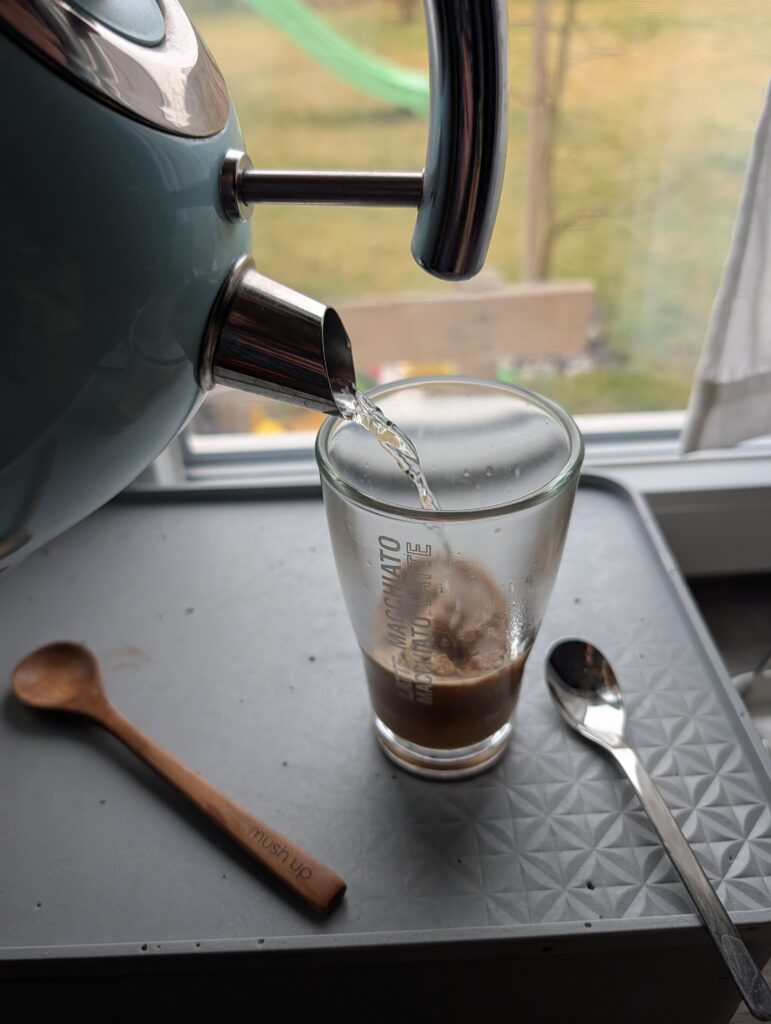 Zubereitung Mushroom coffee im Test