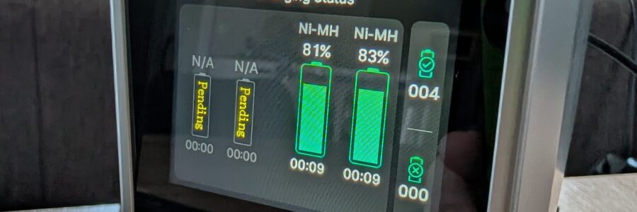 Touchscreen mit Ladestatus