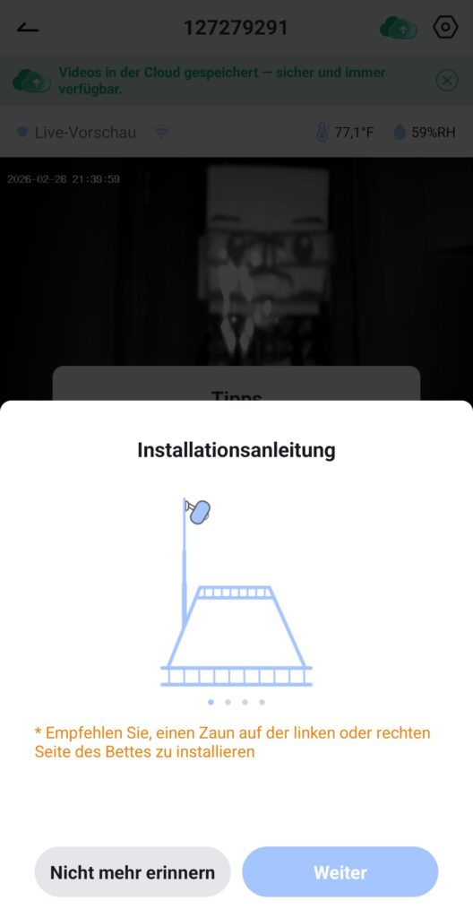 Hinweise zum Aufstellungsort