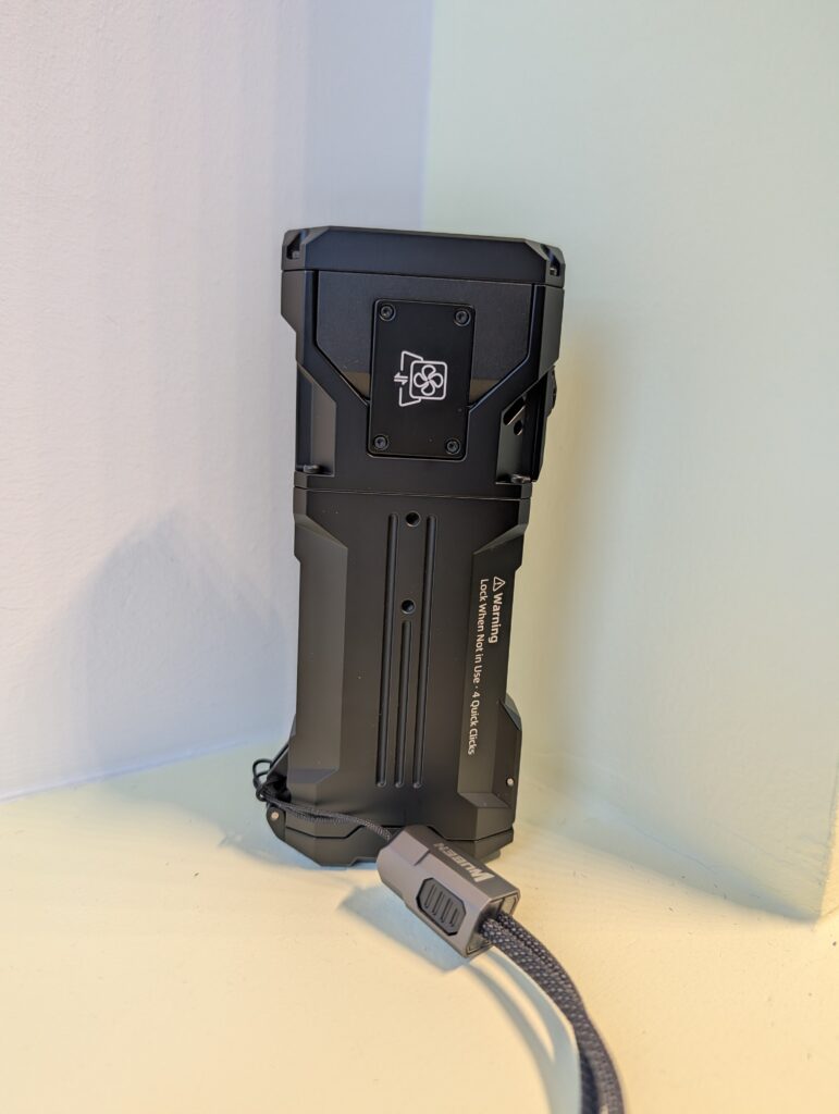 Rückansicht Taschenlampe