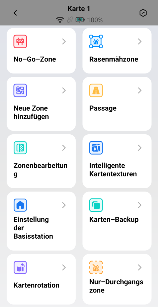 Zusatzfunktionen über die APP bedienen