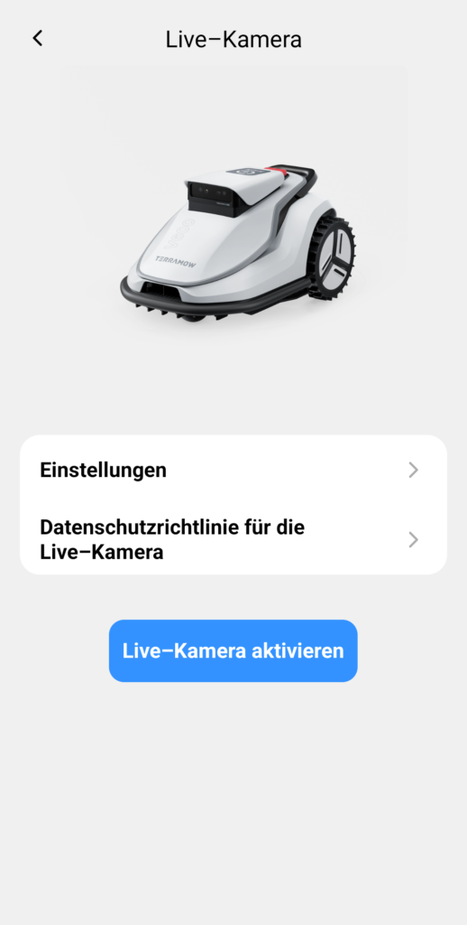 Live-Kamera-Funktion für Live-Vision