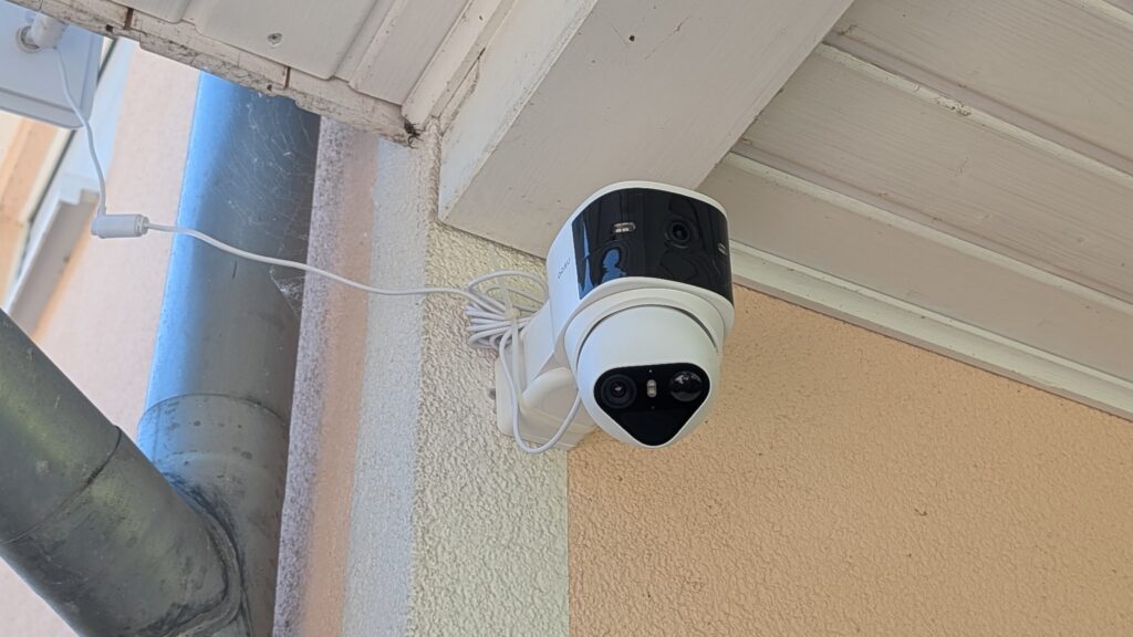 aosu T2 pro überwacht den Garten