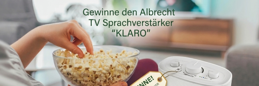 Gewinnspielbild Albrecht TV Sprachverstärker "KLARO"