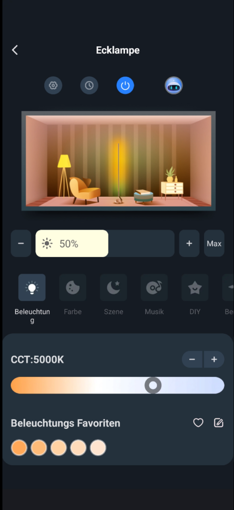 Bedienung über die Neewer Home App