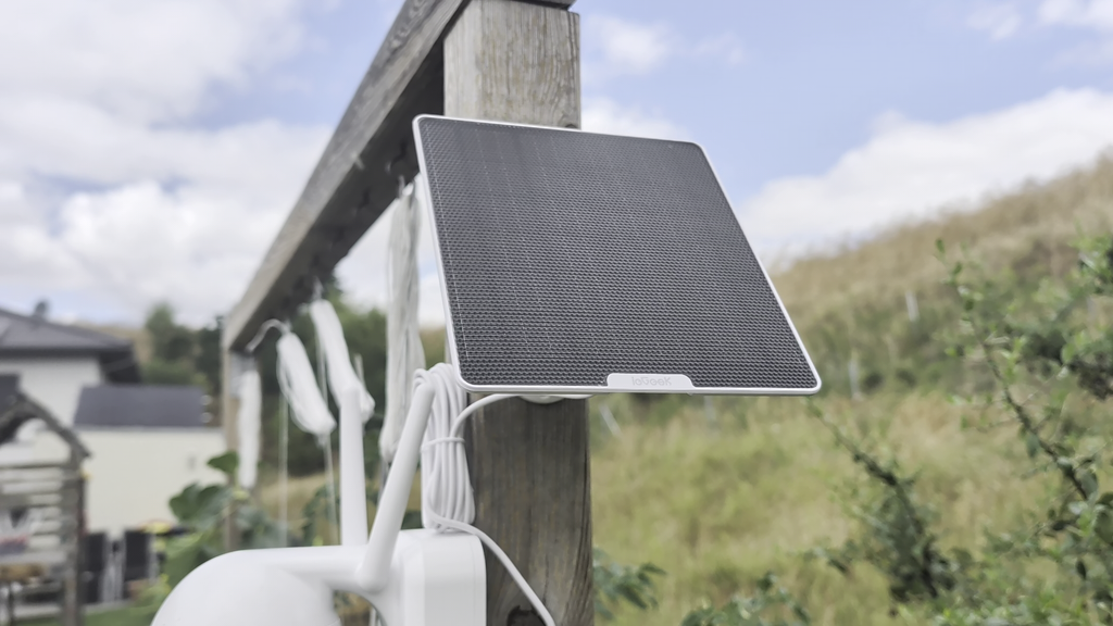 Solarpanel der Sicherheitskamera