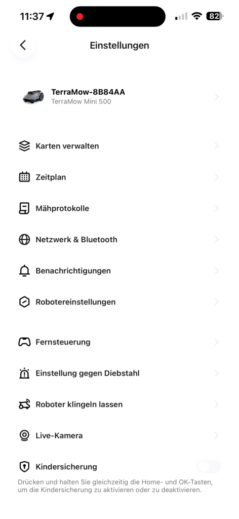 Die Einstellungsmöglichkeiten in der App sind unglaublich groß