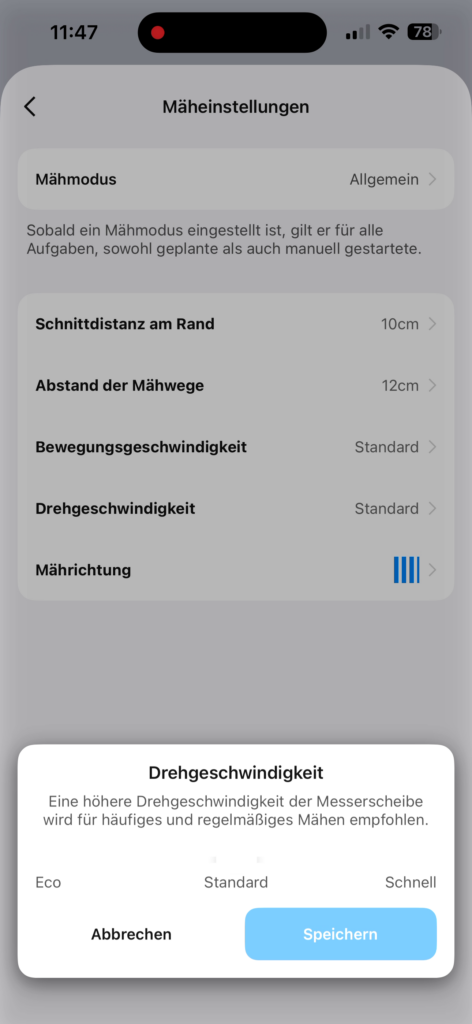 Ihr legt fest wie sich der Mini 500 verhält