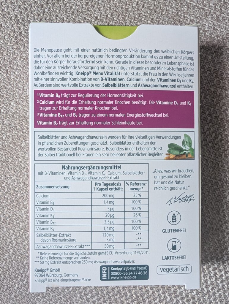 Meno VitalitätHerbst- und Winterneuheiten von Kneipp 2026