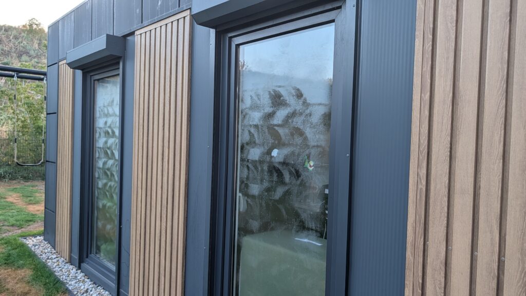 Ergebnis der Fensterreinigung bei Kälte