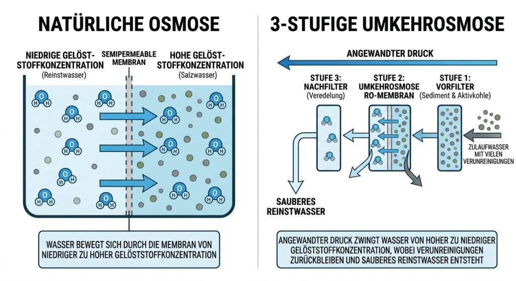 osmose vs umkehrsomose