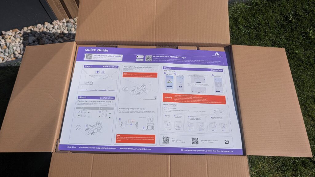 ANTHBOT M5 Quickstartanleitung sorgt für einen schnellen Start